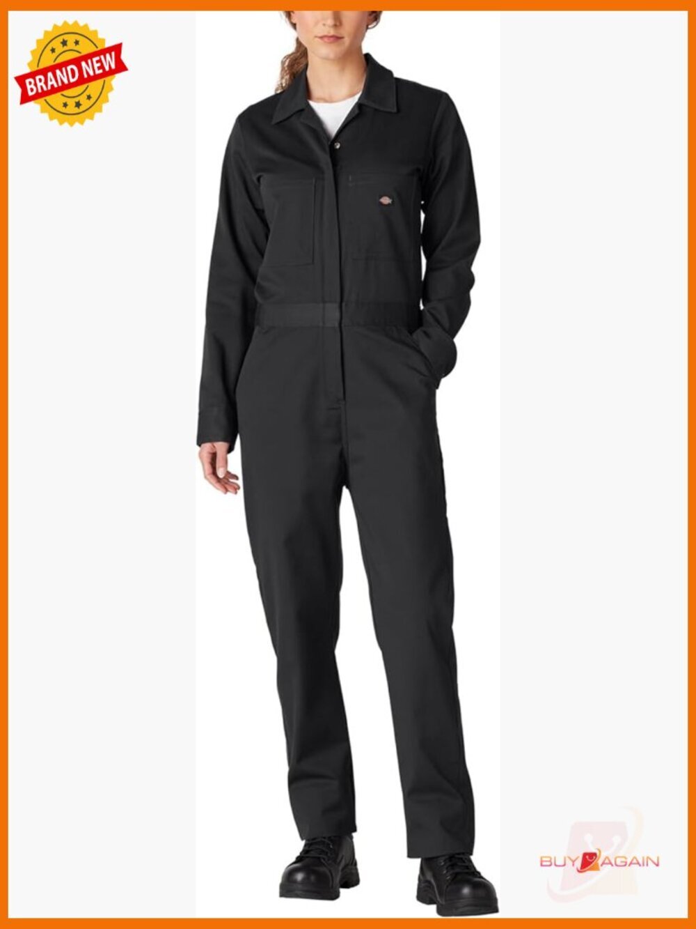 Women's Long Sleeve Cotton Twill Coverall - Work Utility Overall